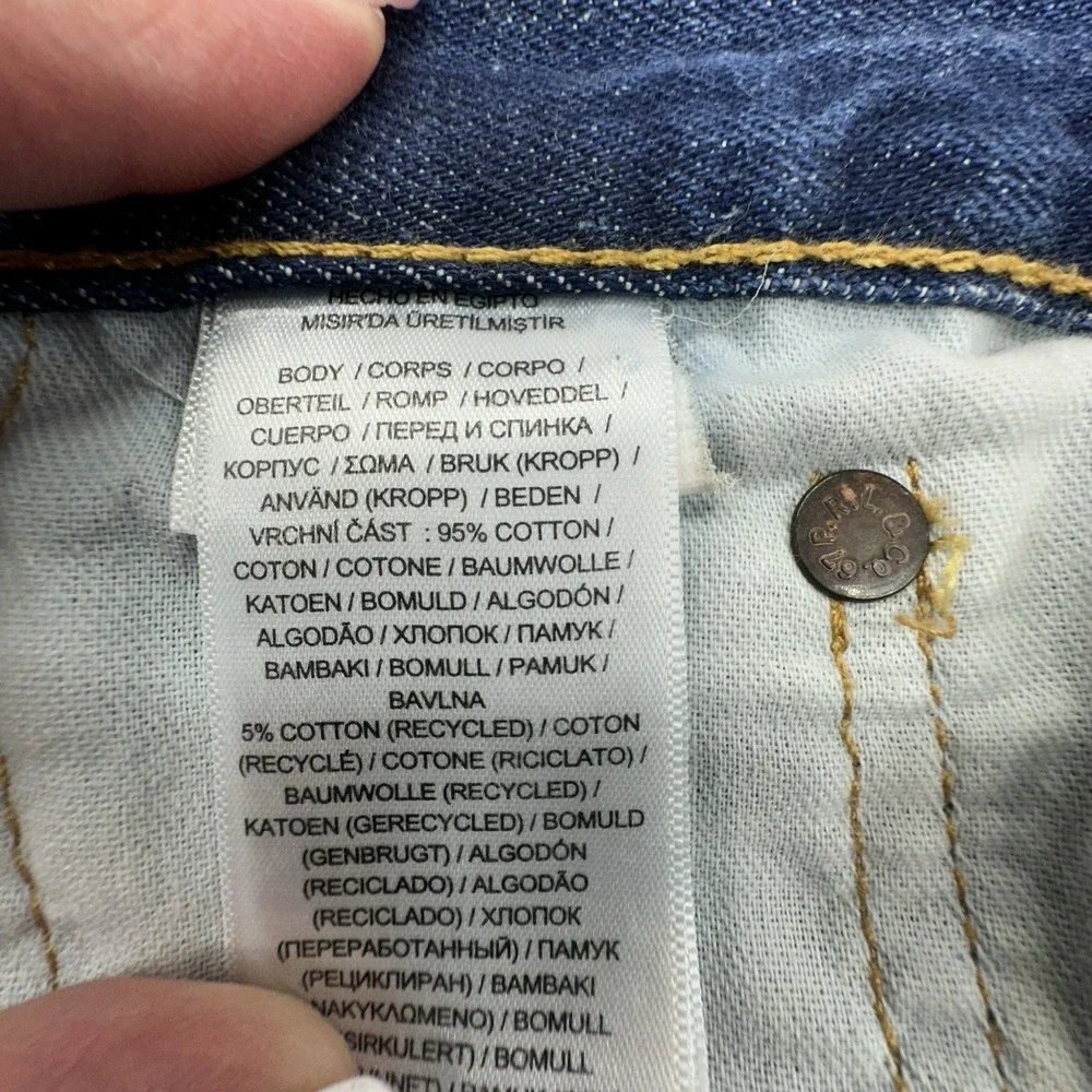Polo Ralph Lauren The Crosby Relaxed‎ Distressed Vintage Denim Shorts Women's 26